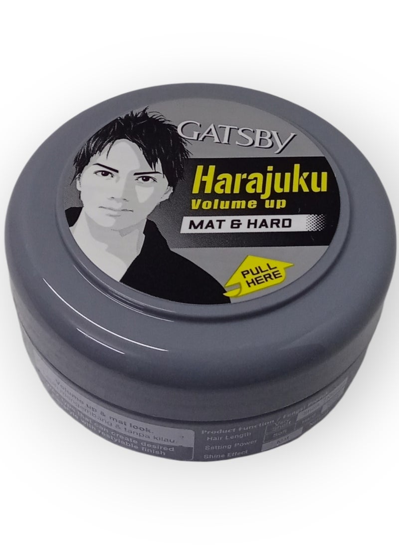 GATSBY Hair Styling Wax 75 gm Matt & Hard Gray 