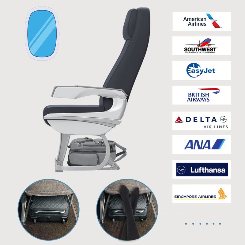 KROSER Carry On Underseat Multi-functional, 16-inch Underseater Lightweight Overnight Suitcase for Men Women, Grey - Image 2