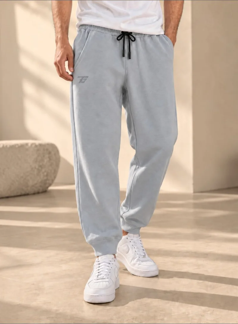 T G T THE GOOD THINGS Men's Tech Fleece Jogger Sweatpants – Ribbed Cuff with Back Zip Pocket