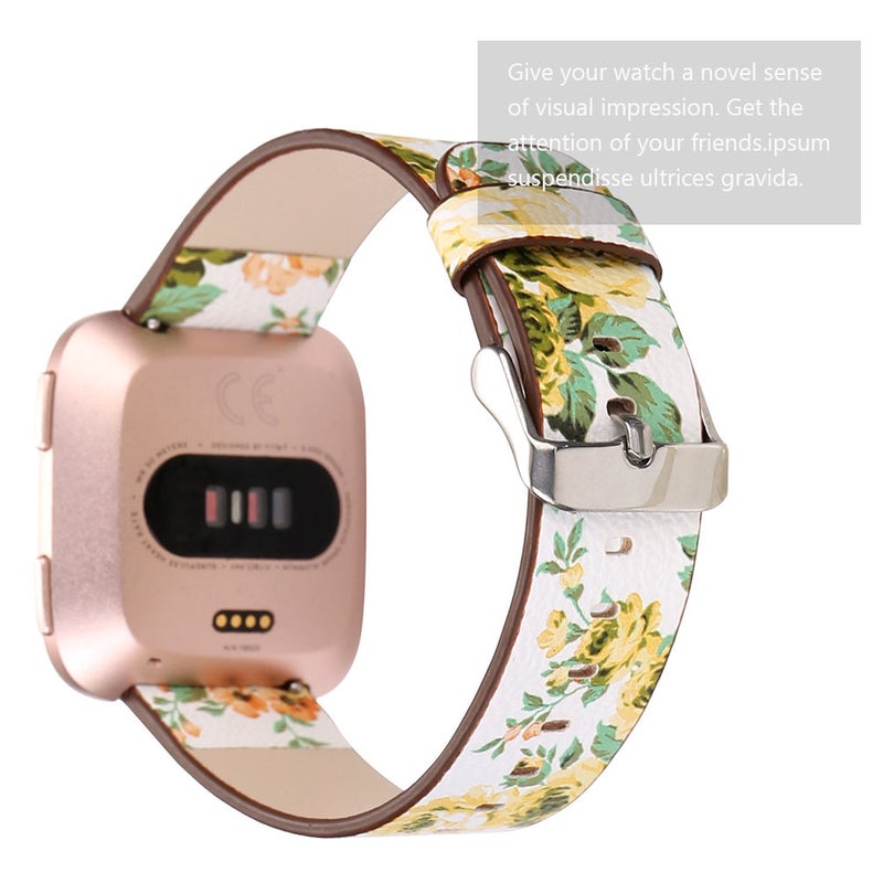 watch Strap Ethnic Style Small Floral Strap Compatible for Fitbit - Image 3