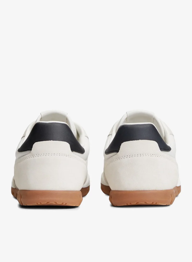 Tommy Jeans  Leather Mixed Texture Low Profile Trainers for Men | Best Price UAE