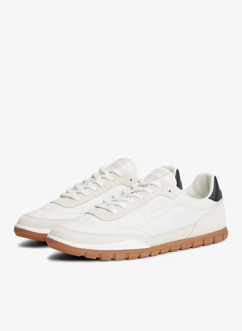 Tommy Jeans  Leather Mixed Texture Low Profile Trainers for Men | Best Price UAE