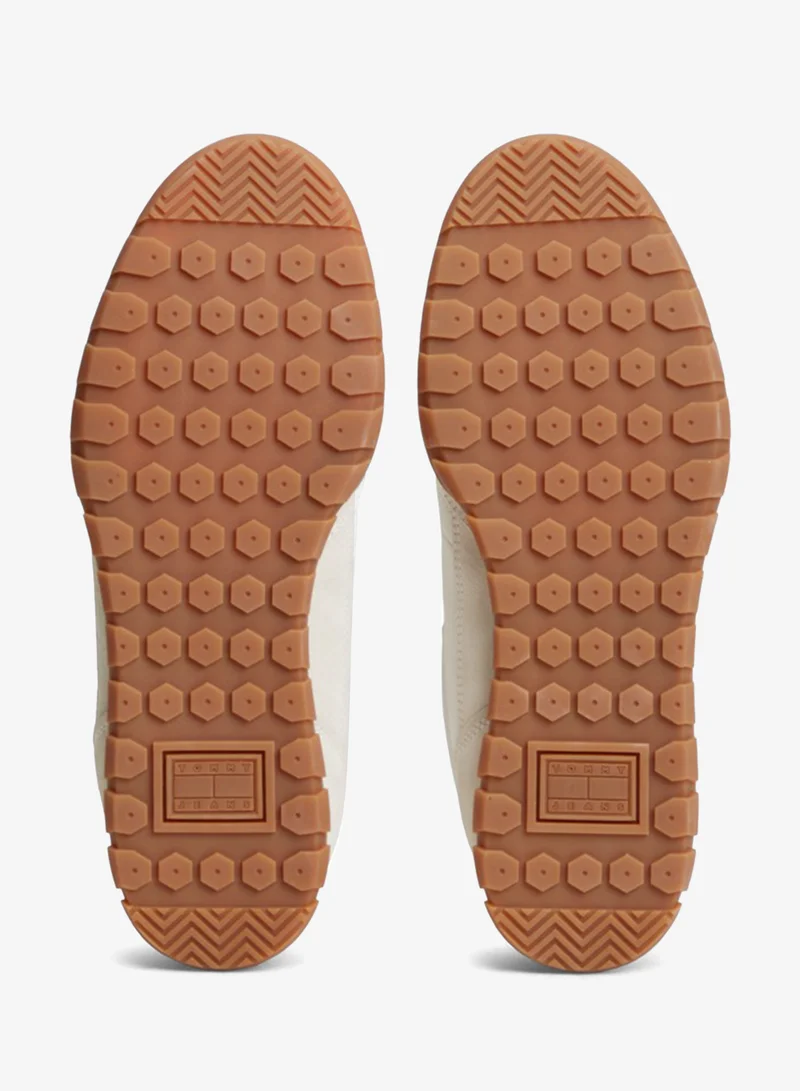 Tommy Jeans  Leather Mixed Texture Low Profile Trainers for Men | Best Price UAE