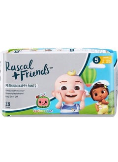 Rascal + Friends Rascal + Friends CoComelon Edition Premium Pant Style Nappies Size 4, 10-15kg, 12hr Absorption, Stretch Waist - 32Pieces  - Image 2