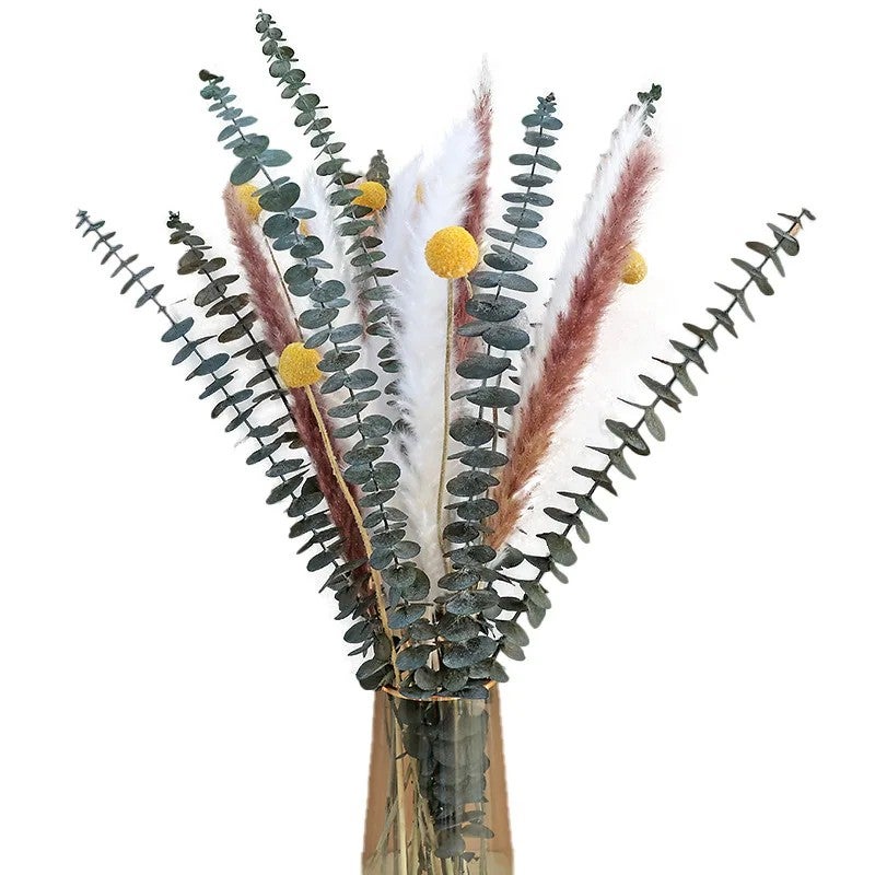 Bluejw Natural Dried Flower Bouquet - Lavender Eucalyptus Boho Table Centerpieces Rustic Christmas Decor, Includes Dried Plants - Image 1