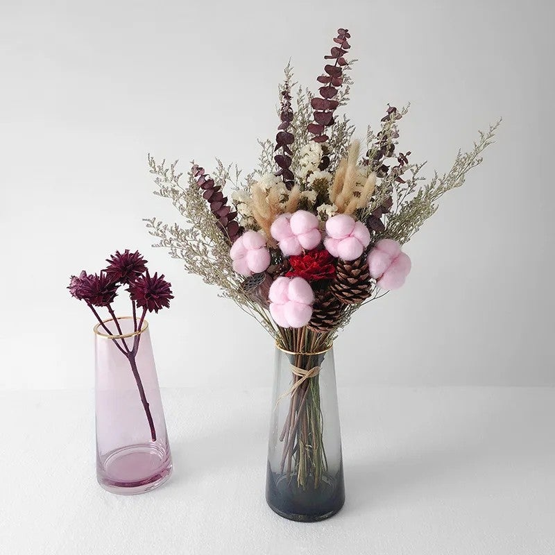 Bluejw Natural Dried Flower Bouquet - Lavender Eucalyptus Boho Table Centerpieces Rustic Christmas Decor, Includes Dried Plants - Image 2