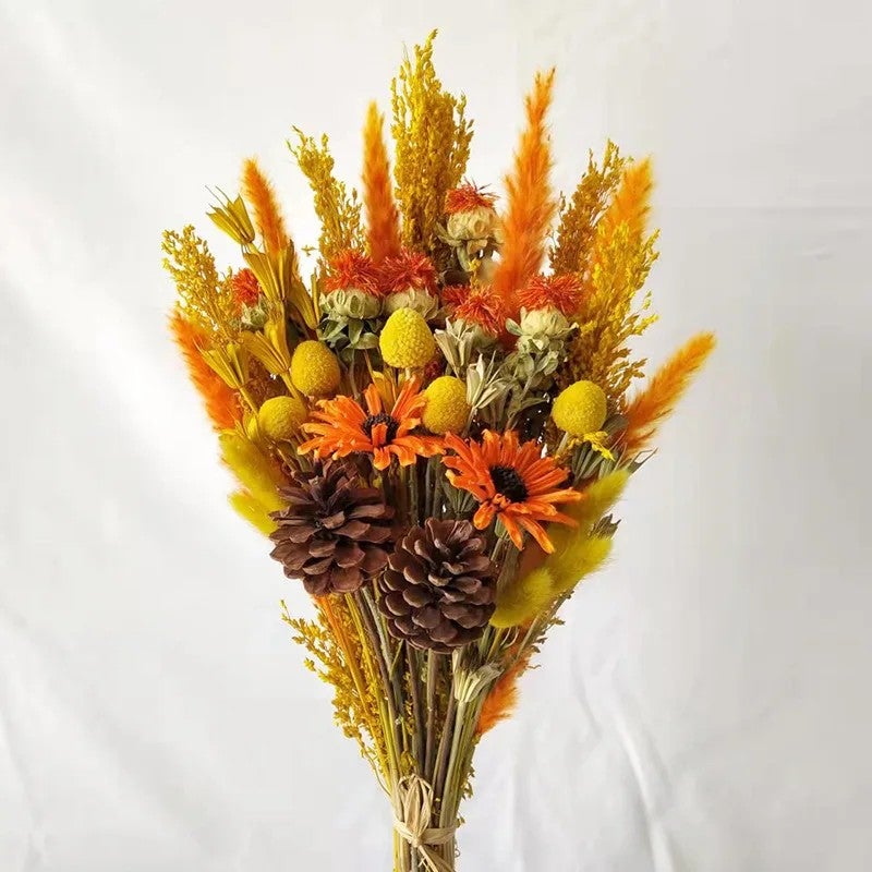 Bluejw Natural Dried Flower Bouquet - Lavender Eucalyptus Boho Table Centerpieces Rustic Christmas Decor, Includes Dried Plants - Image 5