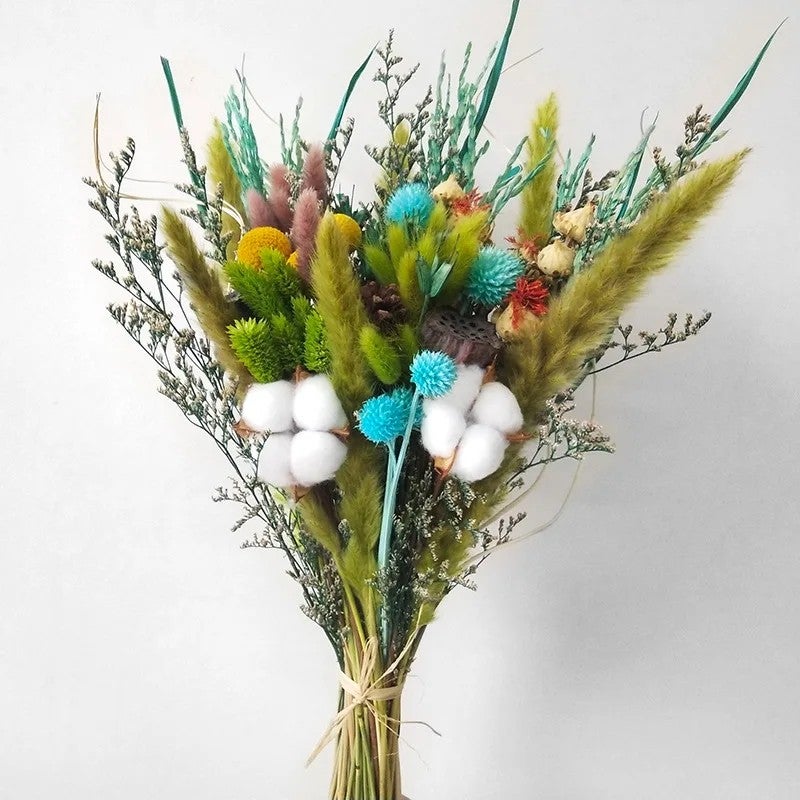 Bluejw Natural Dried Flower Bouquet - Lavender Eucalyptus Boho Table Centerpieces Rustic Christmas Decor, Includes Dried Plants - Image 3