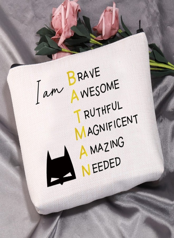 MEIKIUP Bat Movie Inspired Gifts for Fan Bat Character Makeup Cosmetic Bag Bat Lover Gift for Women (Bat Character Bag) - Image 2