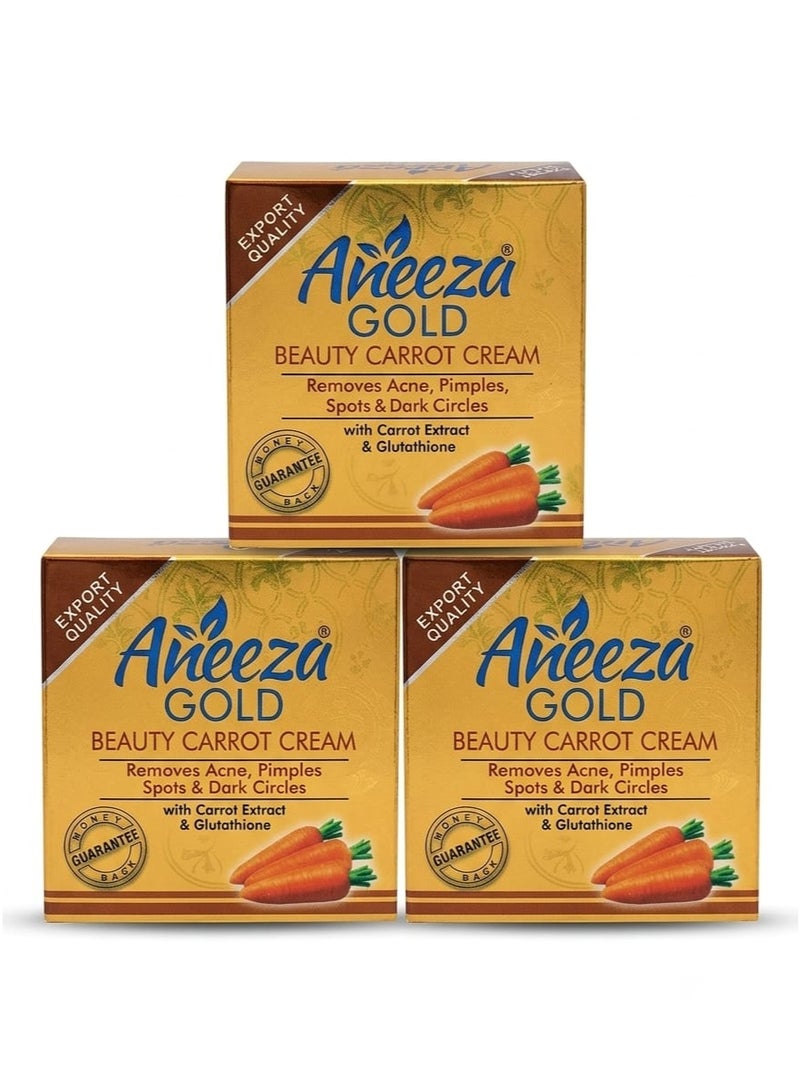 Beauty Carrot Cream for removing acne, pimples, spots and dark circles 3pcs