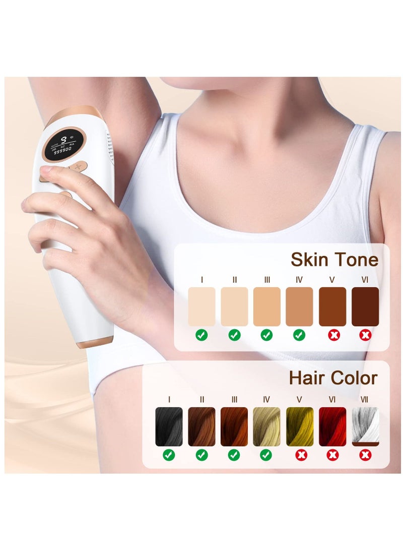 NIBEMINENT IPL Hair Removal for Women and Men, Laser Permanent 3-In-1 Face Leg Arm Back Whole Body Remover, 999,900 Flashes FDA Cleared Home Use Device - Image 5