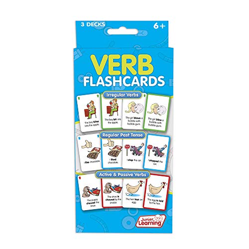 Junior Learning Verb Flashcards Multi JL209 - Image 5