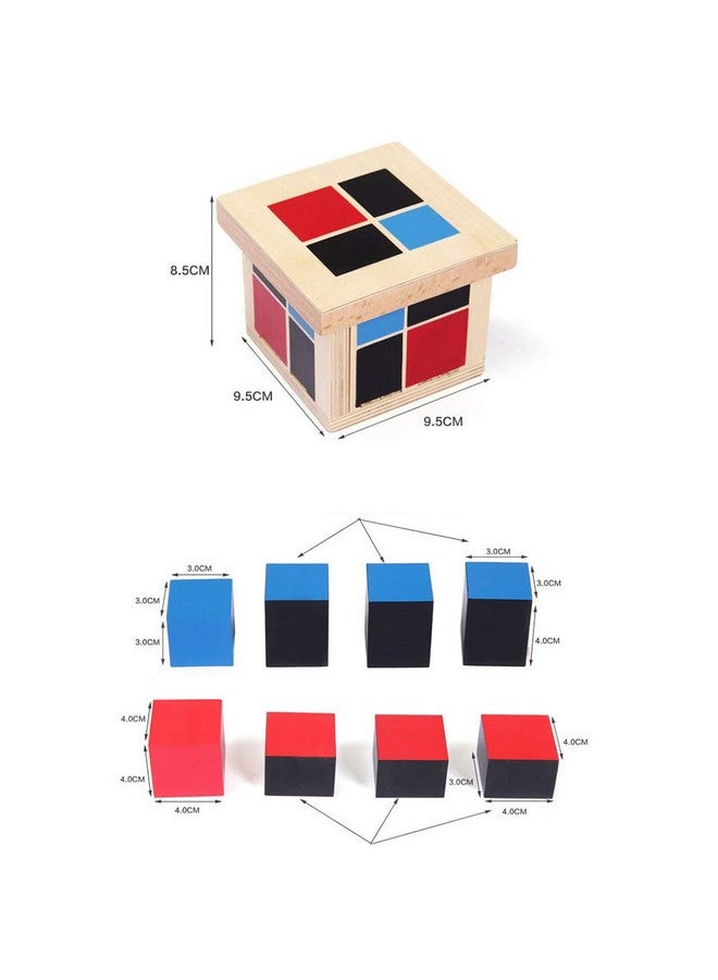 Kghios Montessori Binomial Cube,Montessori Math Toys Sensorial Materials for Toddlers,Kids - Image 2