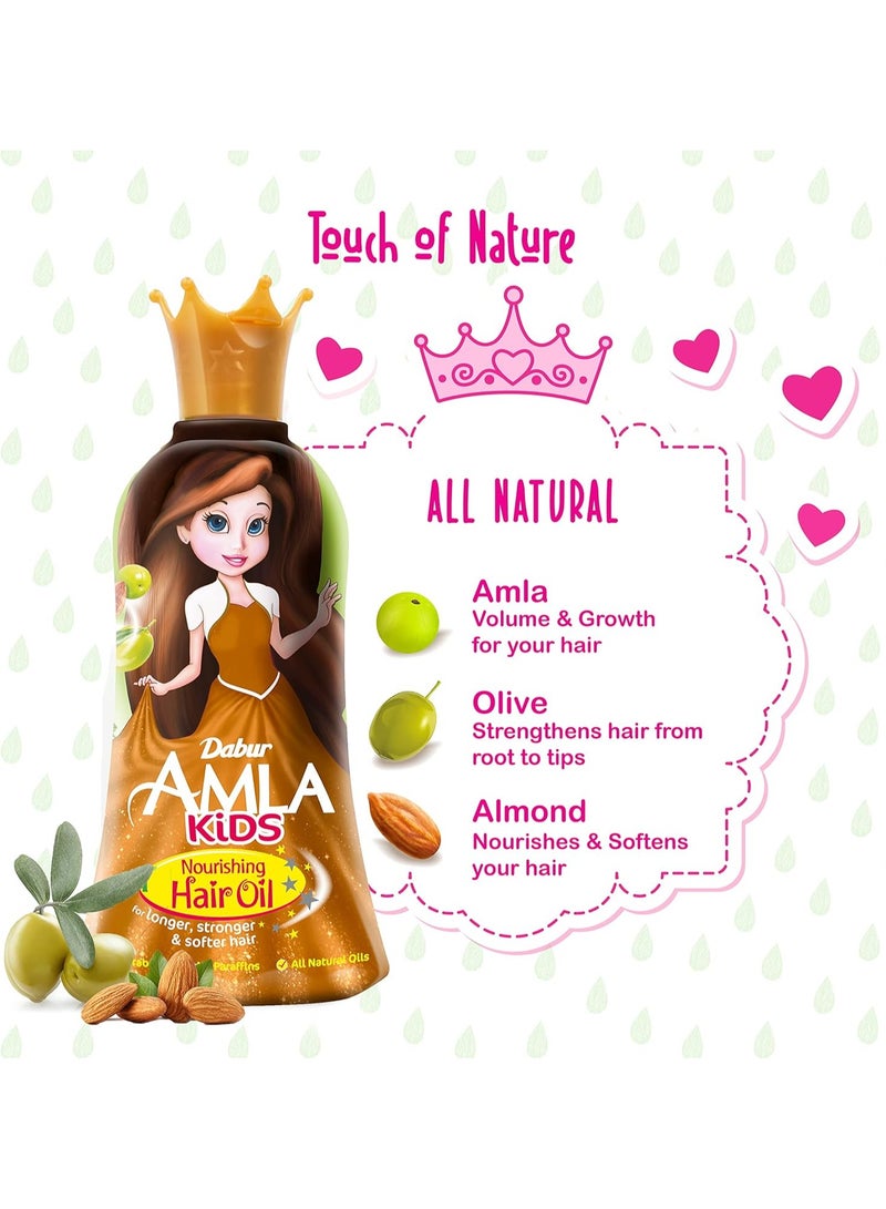 دابر مزيل تشابك الشعر دابر أملا للأطفال + زيت للشعر (2x200 مل) | مستخلصات طبيعية | عناية لطيفة لشعر قوي وطويل وناعم | حزمة القيمة - Image 2