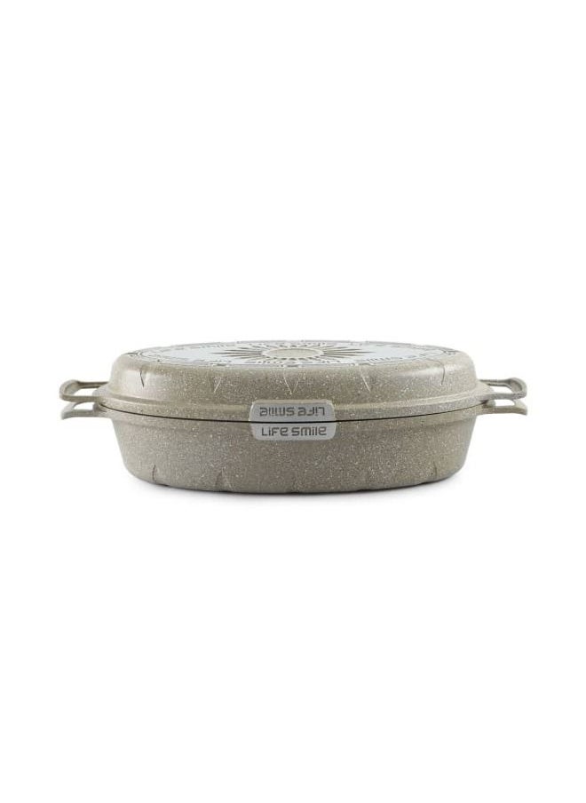 Double Fish Frying Pan With lid, Multi Layer Non-Stick Granite Coating , 100% PFOA FREE, Oven Safe - pzsku/Z1448869DF146E4F9A075Z/45/_/1669798458/89cbfc54-6d68-4b71-a0f9-aa903a87f6b9