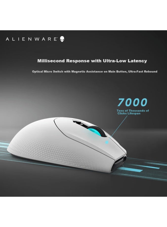 Alienware 520h+620m Peripheral Set Rgb High-end Gaming Peripherals Holiday Gift White - Image 1