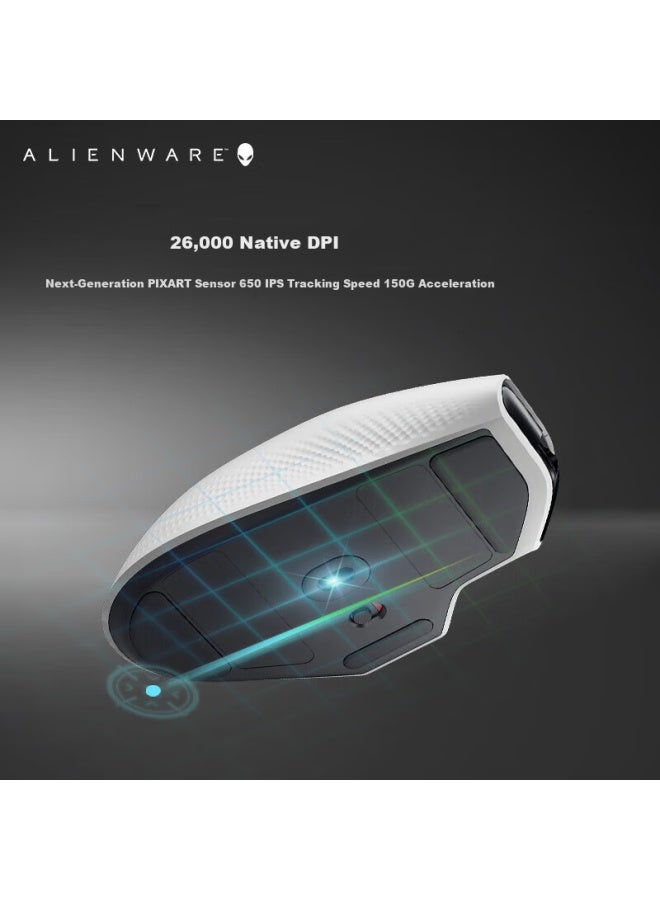 Alienware 520h+620m Peripheral Set Rgb High-end Gaming Peripherals Holiday Gift White - Image 2