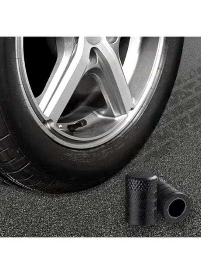 COYO أغطية صمامات الإطارات، سوداء، 4 قطع/عبوة، مجموعة أغطية صمامات الإطارات من الألمنيوم المؤكسد، مقاومة للتآكل، أغطية شاملة للصمامات للسيارات والشاحنات والدراجات النارية وسيارات الدفع الرباعي والدراجات - Image 5