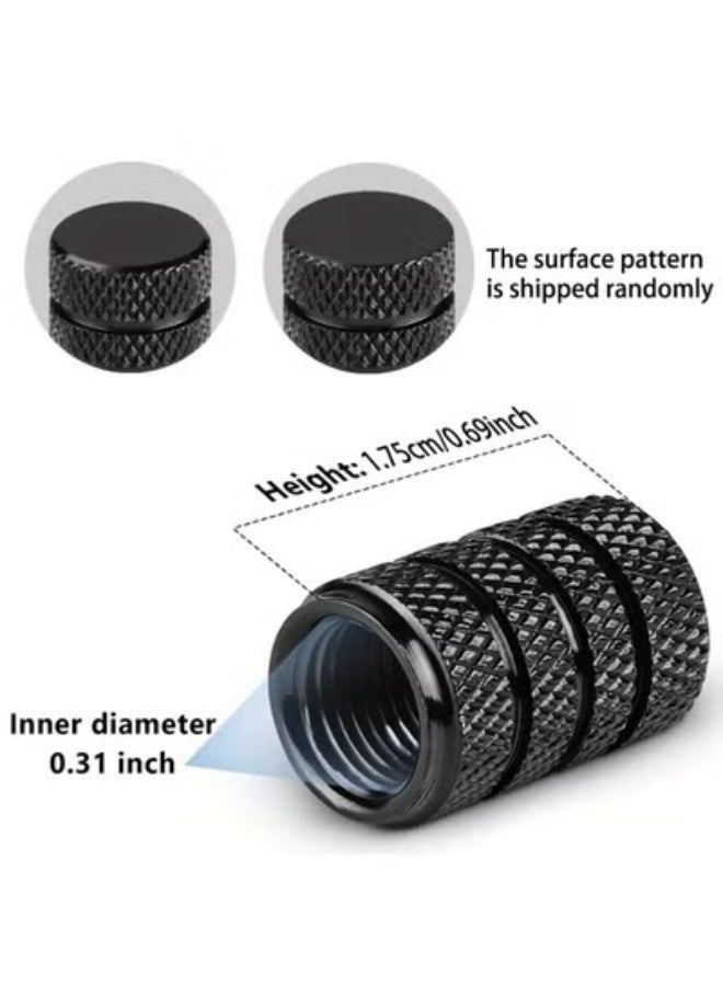 COYO أغطية صمامات الإطارات، سوداء، 4 قطع/عبوة، مجموعة أغطية صمامات الإطارات من الألمنيوم المؤكسد، مقاومة للتآكل، أغطية شاملة للصمامات للسيارات والشاحنات والدراجات النارية وسيارات الدفع الرباعي والدراجات - Image 2