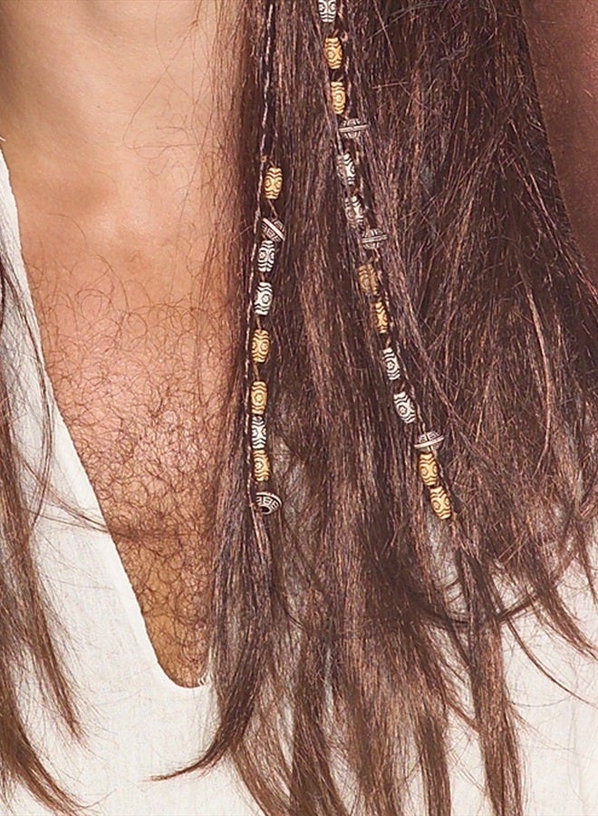 RUBIE'S Brown Caribbean Pirate Wig - Image 4