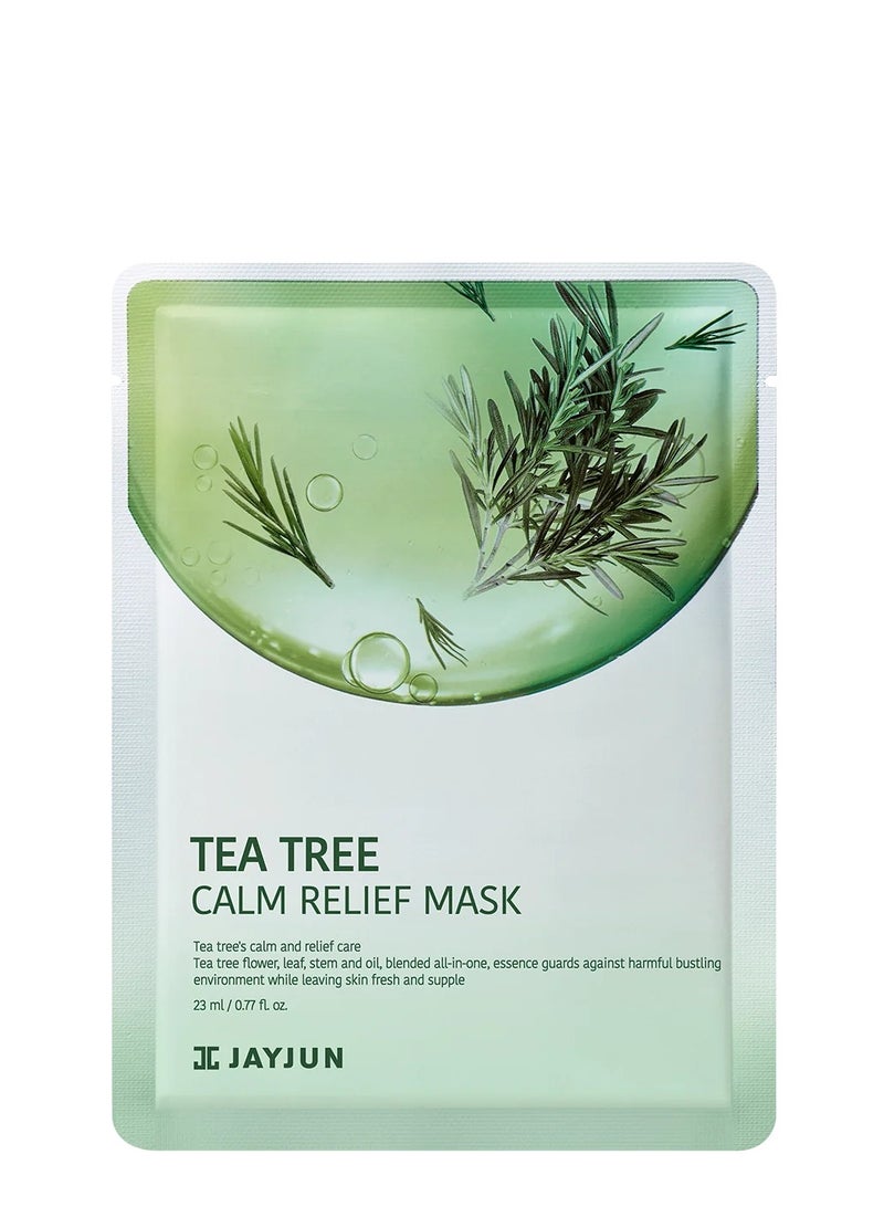 JAYJUN Tea Tree Calm Relief Mask - 10 Sheets - 23 ml / 0.77 fl.oz. X 10 ea - Image 5