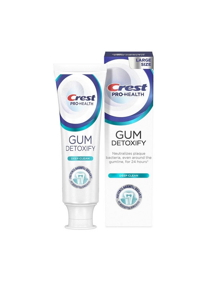 Crest Pro-Health Gum Detoxify Deep Clean Toothpaste 4.8 oz - Anticavity, Antibacterial Flouride Toothpaste, Clinically Proven, Gum and Enamel Protection, Plaque Control