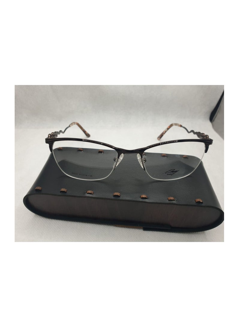 نظارة طبية نص إطار 30537 B138 - عين قطة - للنساء - Image 4