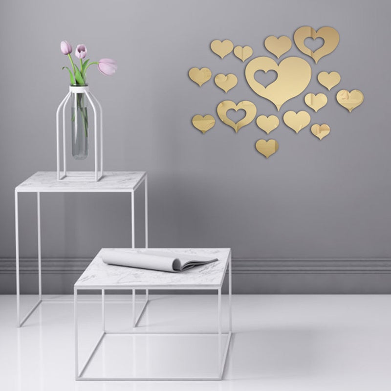4 Sets 32 Pcs Stylish Fridge Stickers (Golden ) - Image 3