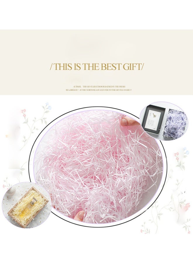 4 Packs of 30g Pleated Paper Shredded Paper for Gift Basket, Stuffed Paper Shredded Paper for Easter Basket Grass, Birthday, Mother's Day (Light Blue+ Light Pink+ Beige+ Light Purple) - Image 4