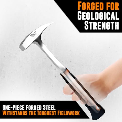 AMERICAN MUTT TOOLS Mutt Tools 22oz Professional Rock Hammer - Geology Pick for Rockhounding, Fossil Hunting and Masonry - Geologist Rock Pick Hammer for Breaking Stone and Geodes - Image 4