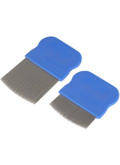 Ezy Dose Ezy Dose Kids Lice and Eggs Comb | Hair Care for Baby, Toddler, Adult | Stainless Steel Pin Teeth | Pack of 2 (Short/Long) 