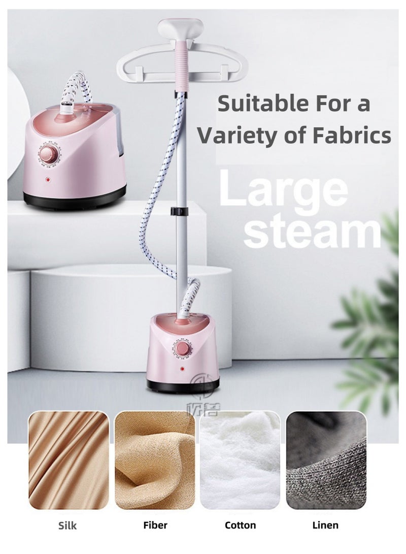 كاوية بخاركواية بخار مع لوح كي، كوايه ملابس بخار قائمة بقدرة 2000 واط، 10 مستويات لضبط البخار، خزان مياه بسعة 2 لتر، بخار سريع في 26 ثانية - Image 2