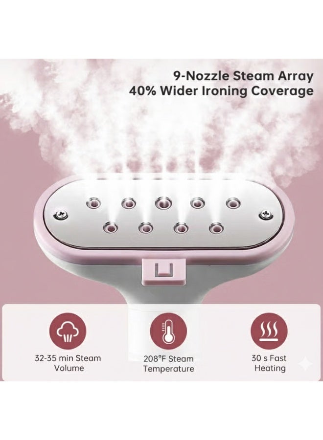 كاوية بخاركواية بخار مع لوح كي، كوايه ملابس بخار قائمة بقدرة 2000 واط، 10 مستويات لضبط البخار، خزان مياه بسعة 2 لتر، بخار سريع في 26 ثانية - Image 4