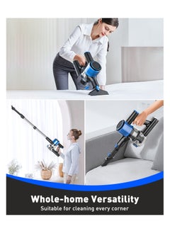 Cordless Vacuum Cleaner, 28Kpa Powerful Suction Stick Vacuum, 40Mins Runtime Detachable Battery, 3 Power Modes & LED Display, 6 in 1 Lightweight Vacuum for Hardwood Floor Carpet Pet Hair, Blue - pzsku/Z1448FF1339A0B40C9E28Z/45/_/1717053430/b49664db-58d1-4370-bd3a-4787f7a0c376