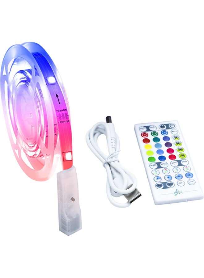 إسكدنيا شريط إضاءة LED بمنفذ USB مع جهاز تحكم عن بعد وكابل متعدد الألوان - Image 1