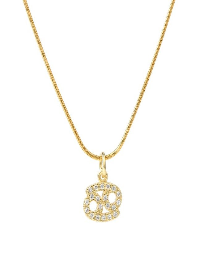 SALTY Pack of 2 Cosmic Zodiac Pendant-Cancer for Women | Stylish Locket Chain | Latest Fashion Jewellery Accessories for Girls | Minimal Jewelry | Ideal for Gifting | Marriage, Birthday | Gift for Valentine Day - Image 5