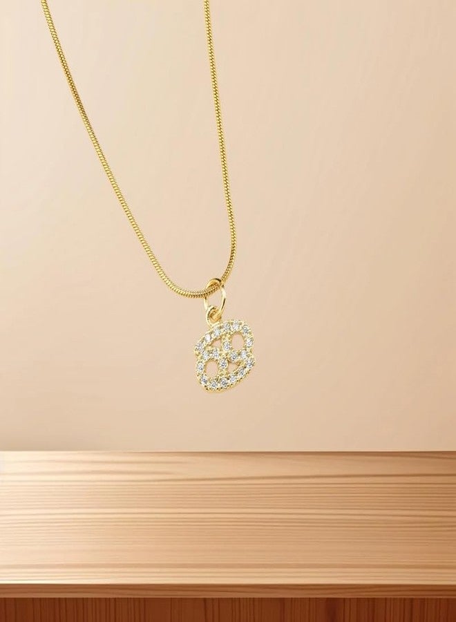SALTY Pack of 2 Cosmic Zodiac Pendant-Cancer for Women | Stylish Locket Chain | Latest Fashion Jewellery Accessories for Girls | Minimal Jewelry | Ideal for Gifting | Marriage, Birthday | Gift for Valentine Day - Image 4