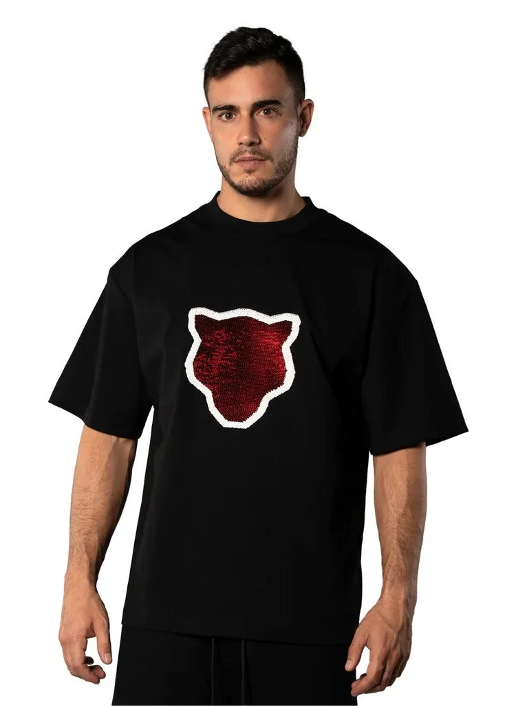 فريق تنجيم TANJIM SQUAD - PANTHER SEQUENCE T-SHIRT BLACK