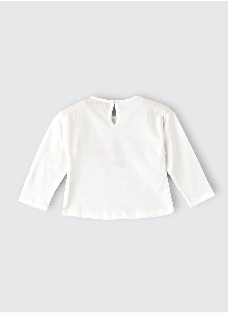 Jelliene Knit t-shirt with print at front  - Image 2