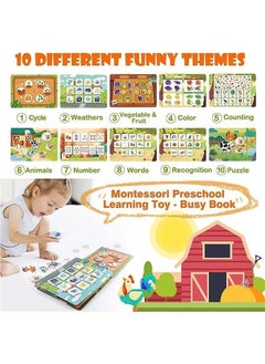 Y&D Early Children Educational Book for Toddlers Soft Activity Puzzle Toy Animal Version Sticker Busy For Kids Travel Toys Montessori Toys 1-5 Year Old  - Image 5