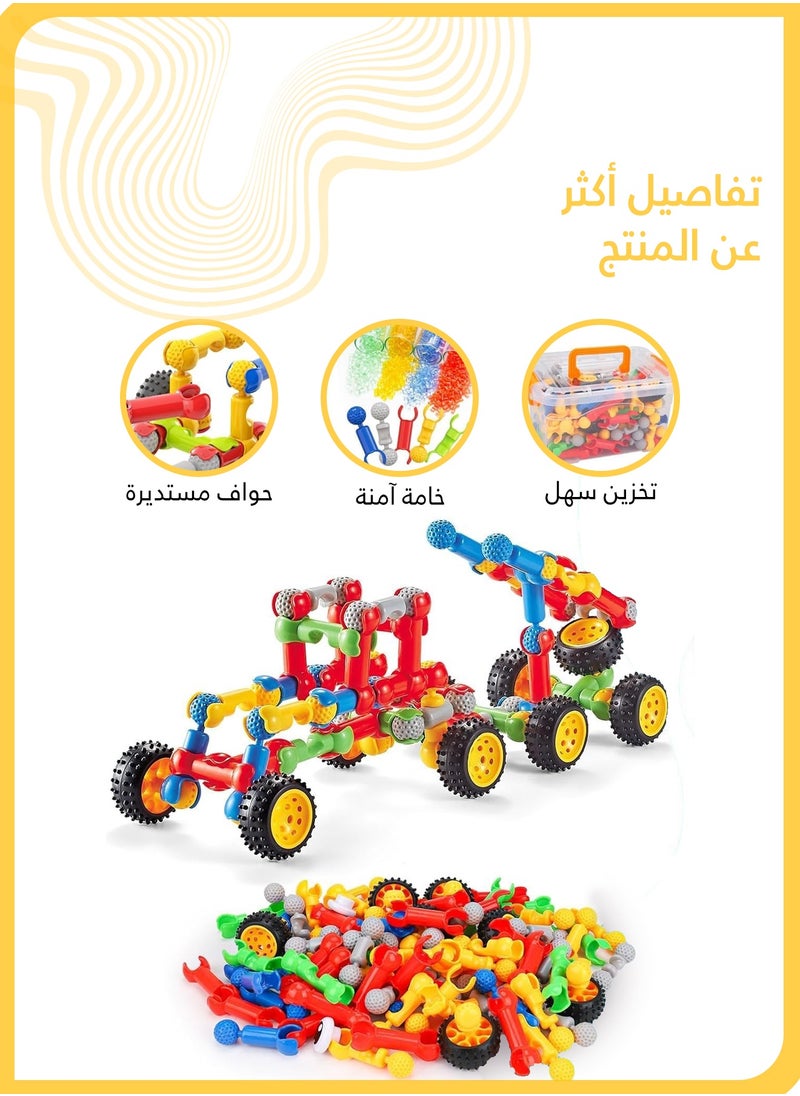 She&Little 53 Piece Skeleton Building Blocks Toy for Kids, Creative Construction STEM Kit with Tools and Storage Box, Imagination & Fine Motor Skills Development  - Image 5