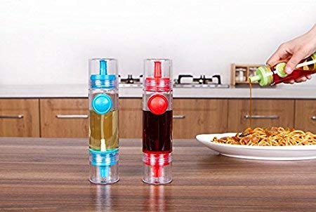 RKPM 2 in 1 Cooking Oil Sauce Vinegar Herbs Spice Dispenser Bottle Sprayer 2 Way Kitchen Tool Random Colors Single Piece - Image 4
