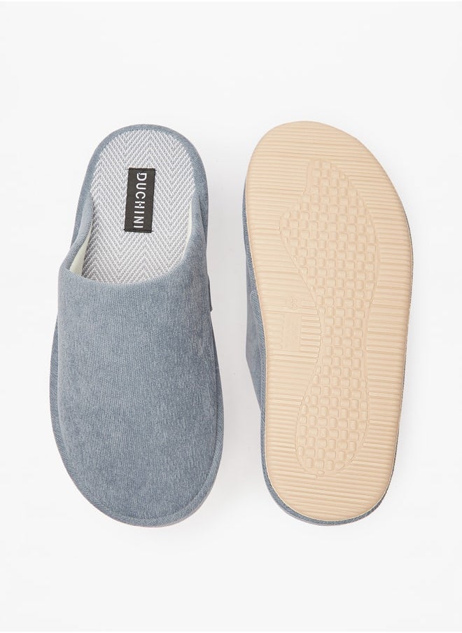 DUCHINI Men's Solid Slip-On Bedroom Slippers  - Image 3