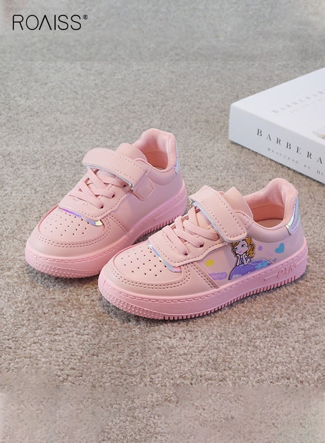 roaiss Girls Fashion Sneakers with Mermaid Pattern, Comfortable Low Top Shoes with Hook-and-loop Closure, Breathable Running Shoes with Non-slip Soles, Suitable for Daily Wear and Outdoor Activities - Image 3