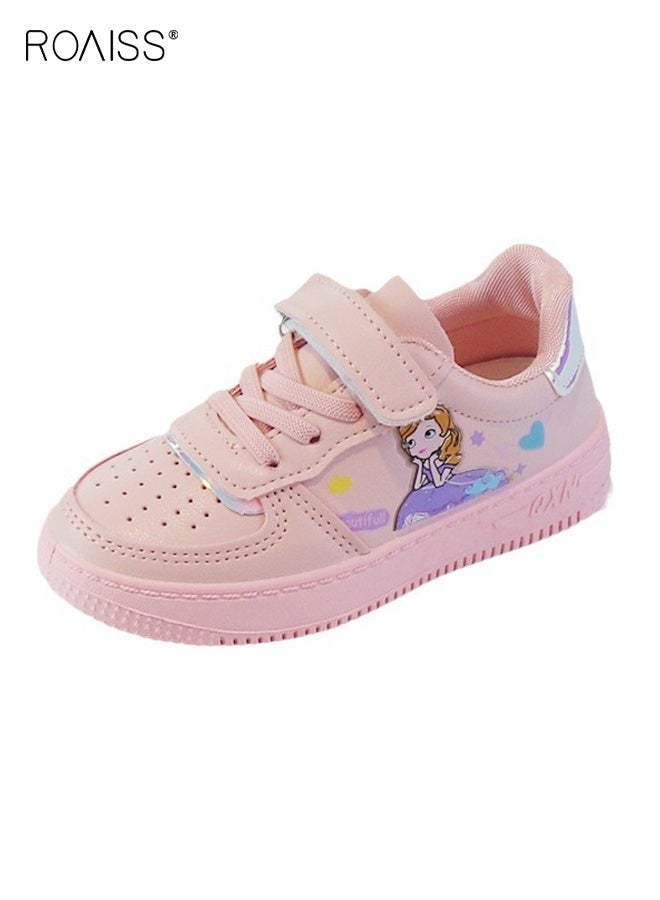 roaiss Girls Fashion Sneakers with Mermaid Pattern, Comfortable Low Top Shoes with Hook-and-loop Closure, Breathable Running Shoes with Non-slip Soles, Suitable for Daily Wear and Outdoor Activities - Image 1