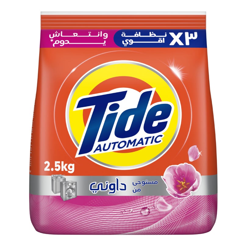 Tide Automatic Powder, Touch of Downy, Detergent Powder, Laundry Detergent, 2.5 KG - Image 1