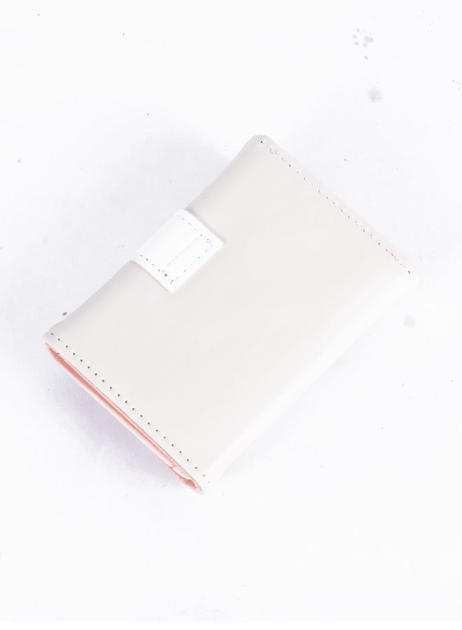 The Black Pearl Accessories Leather Flip Wallet & Card Holder with 9 Pockets - Beig - Image 2