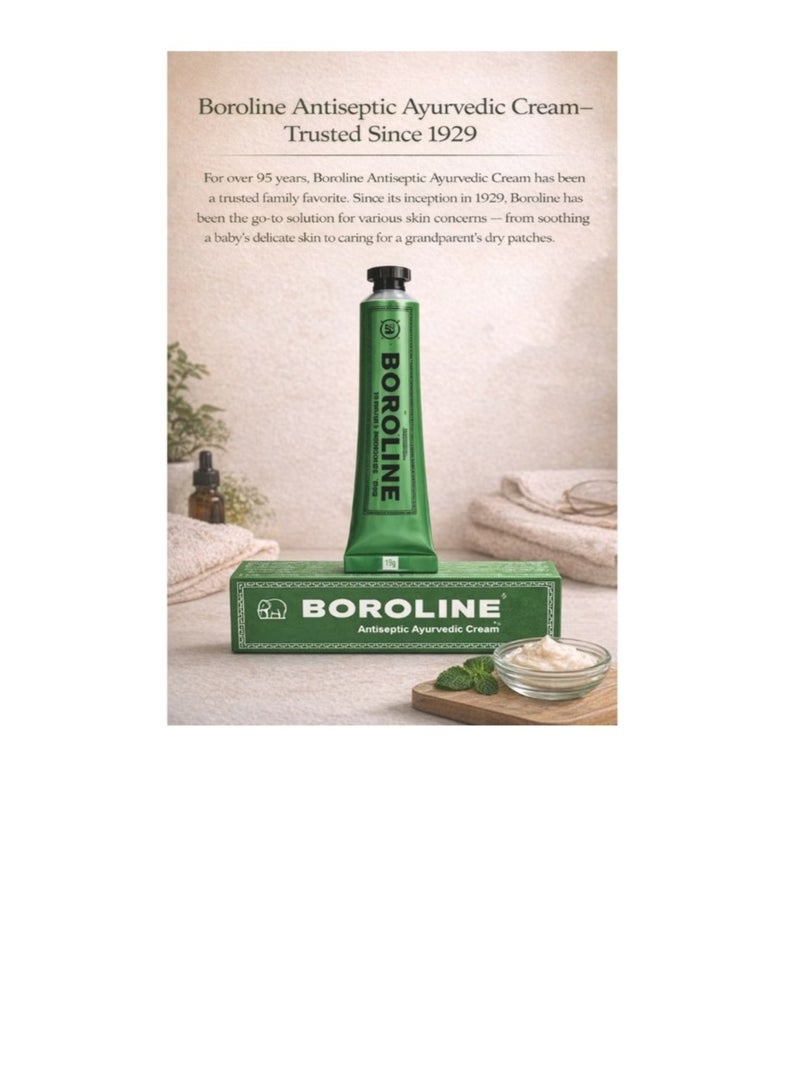 BOROLINE Antiseptic Ayurvedic Cream 19g, (PACK OF 2), Multi-Purpose Moisturizing & Healing Cream for Dry Skin, Lips, Cuts & Minor Burns | Trusted Since 1929 - Image 5