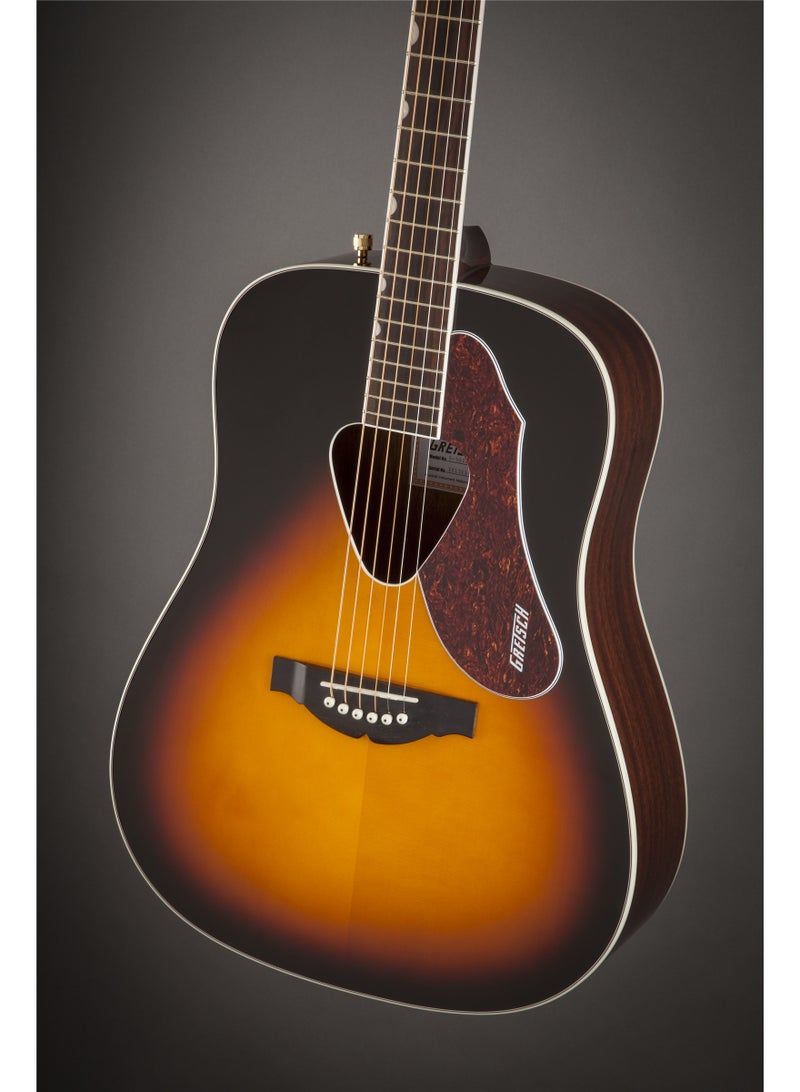 Gretsch G5024E Rancher Dreadnought Acoustic Electric Guitar, Sunburst - Image 4