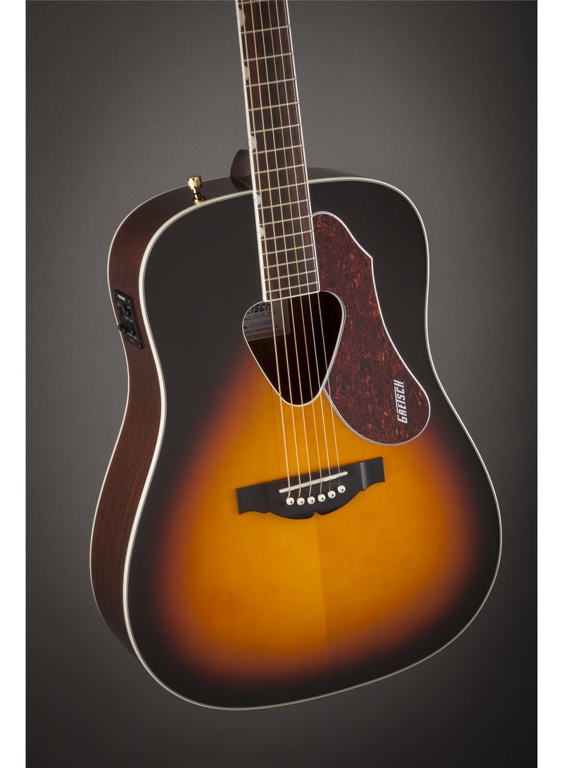 Gretsch G5024E Rancher Dreadnought Acoustic Electric Guitar, Sunburst - Image 3